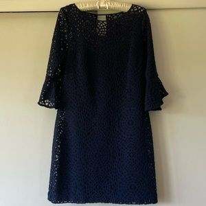 Lilly Crochet Dress with Bell Sleeves
